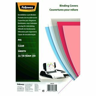 Fellowes Recycelte PVC Crystal Clear Deckbl�tter? 5376102, 100 St�ck