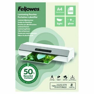 Fellowes Laminierfolien, A4, gl�nzend, 100 St�ck