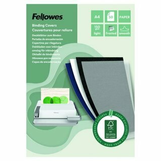 Fellowes FSC-zertifiziertes transparentes Papierdeckblatt 100143443, 50 St�ck