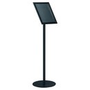 Bi-Office Infost�nder, A4, Aluminium, schwarz