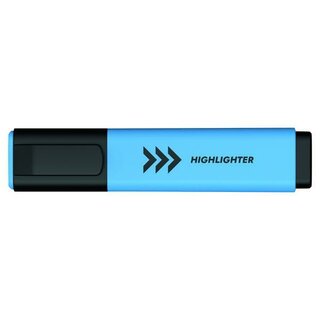 Textmarker, Keilspitze, Blau