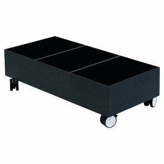 Paperflow Rollwagen f�r 3 Wertstoffsammelboxen, schwarz