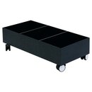 Paperflow Rollwagen f�r 3 Wertstoffsammelboxen, schwarz