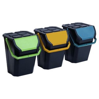 Paperflow Frida Recycling Eimer, 37 Liter, 3 St�ck