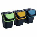 Paperflow Frida Recycling Eimer, 37 Liter, 3 St�ck