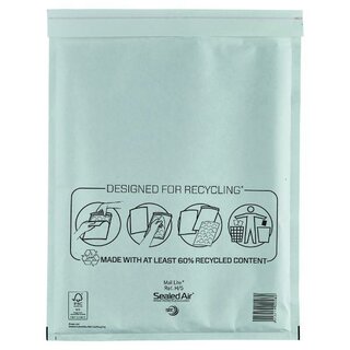 Mail Lite Luftpolstertaschen H/5 Innenma�e: 270x360mm, wei�, 100 St�ck