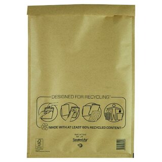 Mail Lite Luftpolstertaschen J/6 Innenma�e: 300x440mm, goldgelb, 100 St�ck
