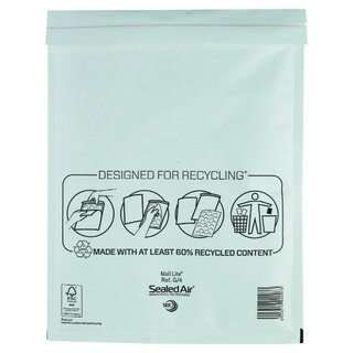 Mail Lite Luftpolstertaschen G/4 Innenma�e: 230x330mm, wei�, 100 St�ck