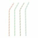 Papstar Papierstrohhalme STRIPES, 22 cm, � 6 mm, farbig...