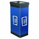 Paperflow Recycling-Papierbeh�lter, 60 Liter, blau/schwarz