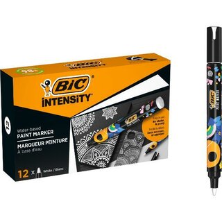BIC Intensity Lackmarker 527425, Rundspitze, wei�
