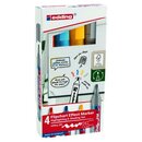 Edding Flipchart Effektmarker 4-385-4, Keil, sortiert, 4...