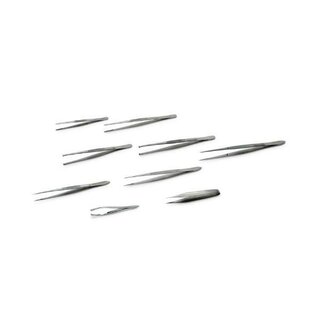Leina 56080 Splitterpinzette, gerade, stumpf, 8 cm