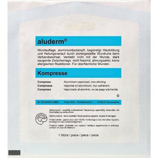 Aluderm Kompresse 1003208, 10x10 cm, DIN 13169