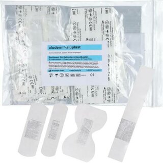 Aluderm Aluplast Pflasterstrips 1009153, wasserfest, 60 Strips in 4 Gr��en