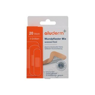 Aluderm Wundpflaster Mix 1008317, wasserfest, 20 St�ck
