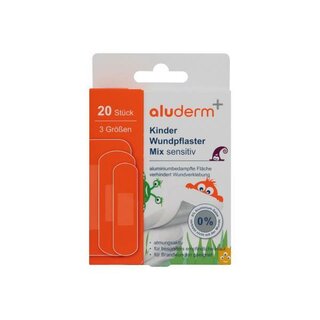 Aluderm Kinder Wundpflaster Sensitiv Mix 1008312, 20 St�ck