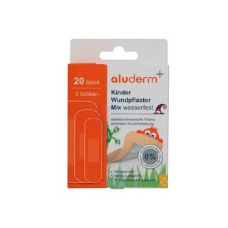 Aluderm Kinder Wundpflaster Mix 1008309, wasserfest, 20...