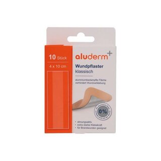 Aluderm Wundpflaster klassisch 1008301, 4 x 10 cm, 10 St�ck