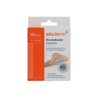 Aluderm Wundpflaster klassisch 1008303, 8 x 10 cm, 10 St�ck