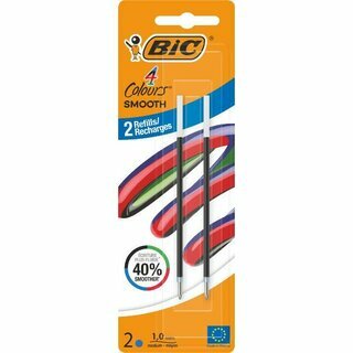 BIC 4-Colours Smooth Mine 524097, 1,0, blau, 2 St�ck