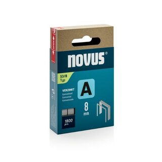 Novus Feindrahtklammern A Typ 53, hart, 8mm, 1800 St�ck