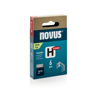 Novus Freindrahtklammern H Typ 37, superhart, 6mm, 1870 St�ck