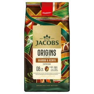 Jacobs Kr�nung Espresso Uganda & Kenia, ganze Bohnen, 4 St�ck je 1kg