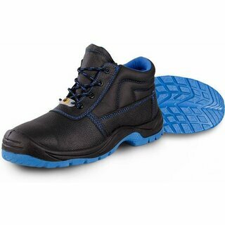 Hase Sicherheitshochschuh LEON, S3 ESD SR FO, schwarz/blau, Gr��e 49