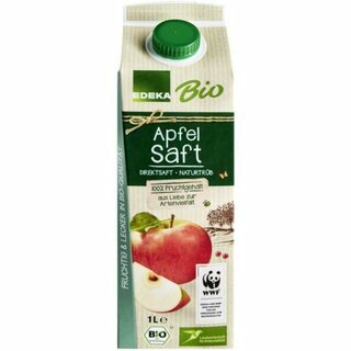 Edeka Bio Apfelsaft Naturtr�b 1L