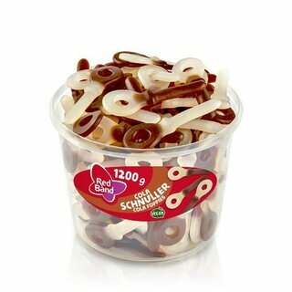 Red Band Cola Schnuller, vegan, Klarsichtdose mit 100...