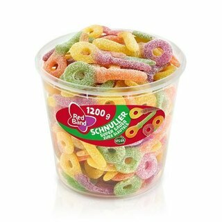 Red Band Super Saure Schnuller, vegan, Klarsichtdose mit...