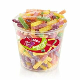 Red Band Saure Pommes, vegan, Klarsichtdose mit 100...