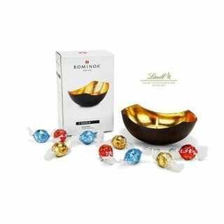 Geschenkset mit ROMINOX -Teelichtschale und 9 Lindorkugeln