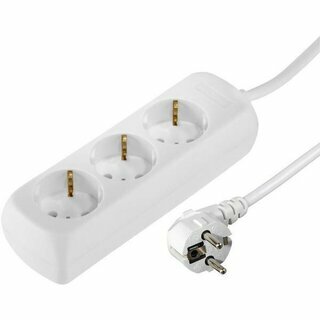 Hama 00030528 3-Fach Steckdosenleiste Wei�