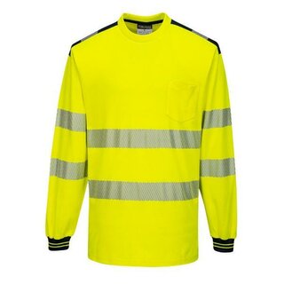 Portwest T185YbrXL Hi-Vis Cotton Comfort T-Shirt, gelb/schwarz, Gr��e: XL
