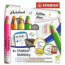 Stabilo Whiteboardmarker MARKdry 648/4-01 Spitzer und...