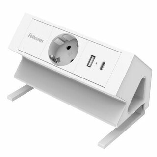 Fellowes Power Desk Tischsteckdose 100137173, wei�