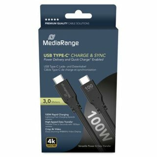 Mediarange MRCS218 Datenkabel 3m, 100W, schwarz