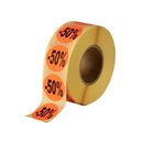 VKF Renzel Rabattetiketten 50% 12.0276.91, Rot, 1000 St�ck