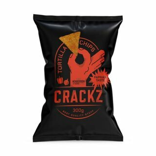 CRACKZ Tortilla Chips Paprika, 15 x 300g
