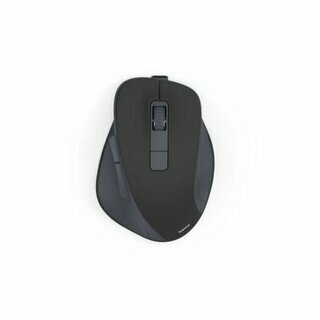 Hama Funkmaus WM-500, ergonomisch, 6 Tasten, ohne Klickger�usch, Akku, schwarz