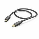 Hama Ladekabel, USB-C - USB-C, 1,5 m, schwarz