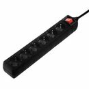 Hama Steckdosenleiste 6-fach, mit Schalter, 1,4m, schwarz
