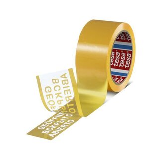 Tesa Sicherheitsverschlussband 58643, 50mmx50m, gelb, 6 St�ck