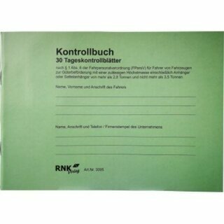 RNK Kontrollbuch 3095, A5 quer, 32 Blatt