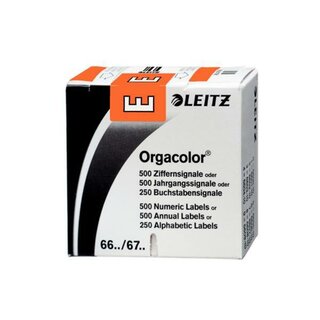 Leitz Buchstabensignal 6614/1, Orgacolor, Buchstabe E, orange, 250 St�ck