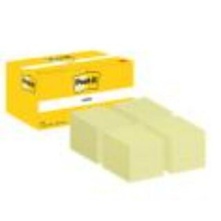 Post-it Notes, 38 x 51 mm, 12 x 100 Blatt, gelb