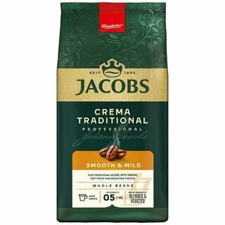 Jacobs Kaffee Crema Traditional, ganze Bohnen, 1kg