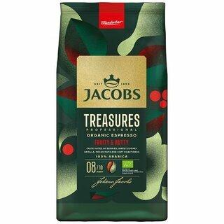 Jacobs Bio Kaffee Treasures Espresso, ganze Bohnen, 1kg